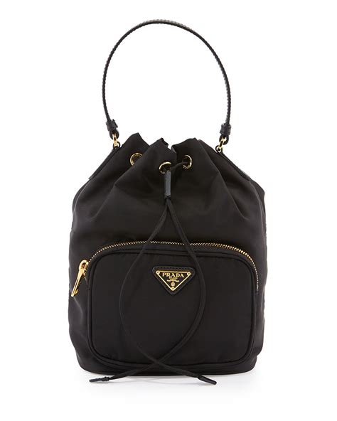 prada tessuto mini bucket crossbody|real real prada crossbody.